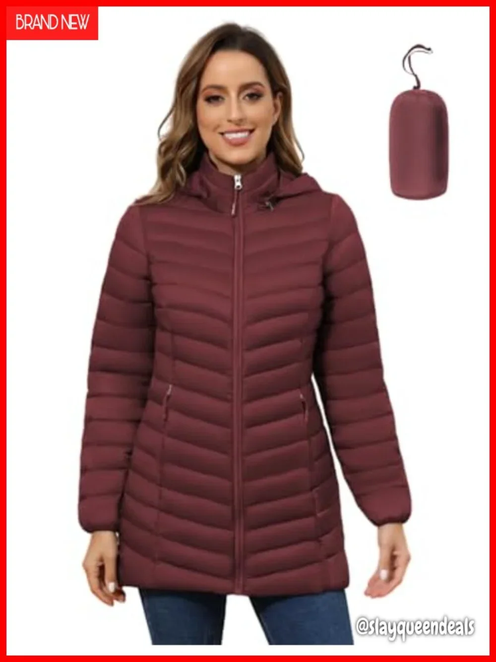 Lightweight Packable Puffer Jacket with Detachable Hood